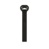 Cincho Dome-Top Nylon 6.6, 378mm largo x 7mm ancho, Color Negro. Paquete de 250 piezas