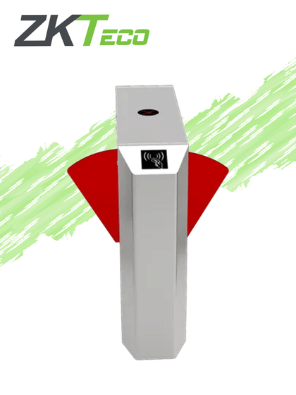 ZKTECO FBL220RED - Barrera Peatonal de Aleta Bidireccional/ Acero SUS304/ Aletas de Acrílico Rojas / Infrarrojo de Seguridad/ 110V/ 5 millones de Ciclos/ 30 Personas x Min/ Carril 58 cm/ No cuenta con Lectores y Panel REQUIERE BARRERA FBL200