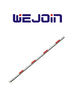 WEJOIN WJSSBM3 - Brazo Recto Octagonal de 3 metros / Franjas Reflejantes / Con Caucho Inferior / Sistema de Brazo Oscilante