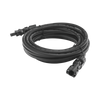 Cable Fotovoltaico 2.5 m, Negro, Calibre 10 AWG con Terminales MC4 en Ambos Extremos