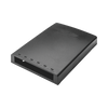 Caja de Montaje en Superficie, Con Accesorio para Resguardo de Fibra Óptica, Para 6 Módulos Mini-Com, Color Negro