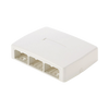 Caja de Montaje en Superficie, Para 6 Módulos Mini-Com, Color Blanco Mate