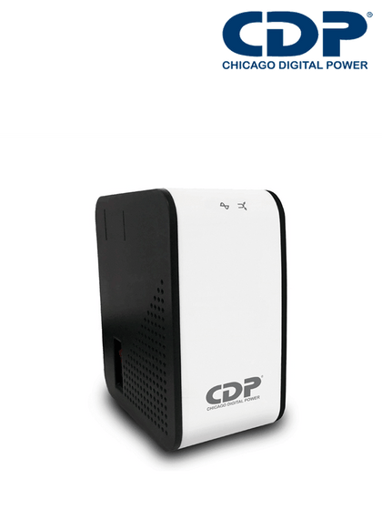 CDP R2C-AVR1008 - Regulador de 1KVA / 500W con 8 terminales de salida: 4 con protección de sobretensión y 4 con protección AVR, incluyendo protección de línea datos CDPDL PROMOCDP