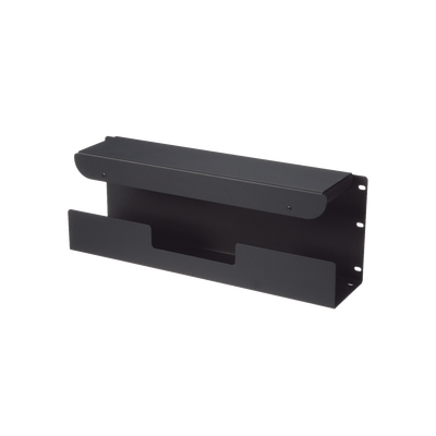 Accesorio Pasacables Para Rack Estándar de 19 in, 4 UR, Capacidad de 260 Cables Cat6, 4.5 in de Profundidad, Color Negro