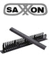 SAXXON CO-48P - Organizador de cables horizontal con tapa para rack de19 / 1U / 48 posiciones / Color Negro / Tapa y Base Metálica