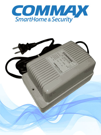 COMMAX RF2A - Fuente de alimentación 24V DC 1A distribuidores de piso y edificio de la línea departamental de videoporteros Modum y de audio Audiogate/ Modum