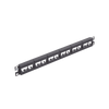 Panel de Parcheo Modular Mini-Com (Sin Conectores), Plano, Sin Blindaje, de 24 puertos, 1UR