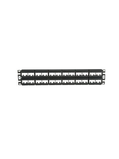 PANDUIT CPP48WBLY - Panel de distribución Mini-Com, 48 puertos, 2 RU, Negro