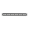 Panel de Parcheo Modular Mini-Com (Sin Conectores), Plano, Sin Blindaje, Con Etiqueta y Cubierta, de 24 puertos, 1UR