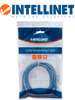 INTELLINET 342599 Cable de red, Cat6, UTP RJ45 Macho / RJ45 Macho, 7 ft. 2.0 m, Azul