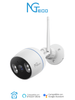 NGTECO NGC501 - Cámara Bullet WiFi / 1080P / Lente 3.6mm / Visión Nocturna / Almacenamiento local y en la nube / Control Remoto / Audio Bi-direccional / Funciona con Alexa NG ZK9