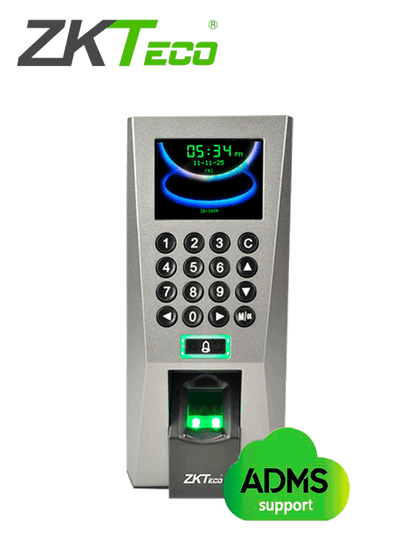 ZKTECO F18MF - Control de Acceso y Asistencia / 3000 Huellas / 5000 Tarjetas Frecuencia 13.56 Mhz / 30000 Registros / Tarjetas MF / TCPIP / USB / Compatible con Software Gratuito ZK Access 3.5