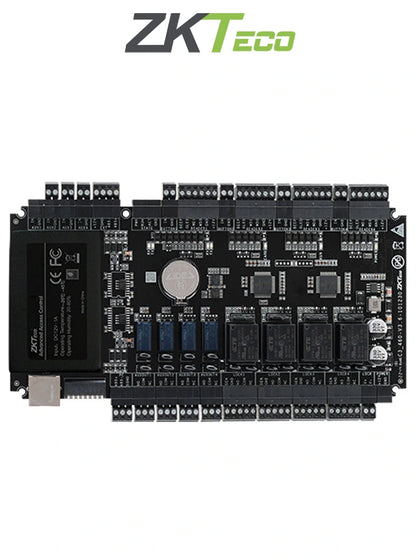 ZKTECO C3-400Plus - Panel de control de acceso RFID, 4 puertas, 8 vías, capacidad para 100,000 usuarios y tarjetas, códigos QR dinámicos, Push SDK PANEL