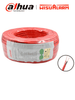 DAHUA 2X14AWG-U - Bobina de 305 metros de cable sin blindaje para alarma de Incendio, Listado por UL, Revestimiento de PVC UL105 °C de alta resistencia al fuego, Fabricado con aislamiento de cloruro de polivinilo UL105 °C altamente ignífugo