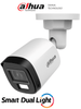 DAHUA HAC-B1A21N-U-IL-A- Cámara Bullet de 2 MP Serie Cooper/ Lente de 2.8 mm Apertura de Hasta 100°/ Iluminación Dual Inteligente 30 Mts IR y 20 Mts Luz Visible/ Micrófono Integrado/ Para Exterior IP67