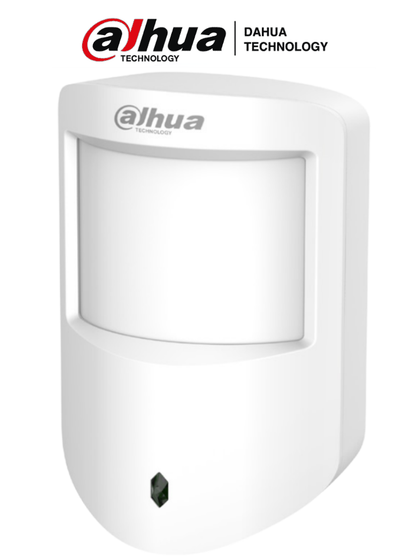 DAHUA DHI-ARD1233-W2 - Detector PIR Inalámbrico Interior/ Inmunidad de Mascotas/ Led Indicador/ 3 Niveles de Sensibilidad/ Compensación Automática de Temperatura/ Alarma de Batería Baja/ AlarmasDahua AMYV AD