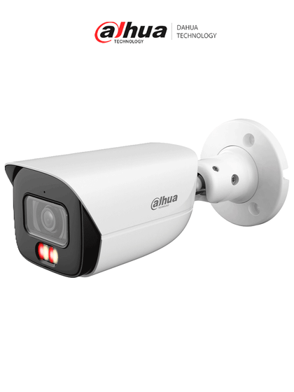 DAHUA DH-IPC-HFW3849E-AS-IL - Cámara IP Bullet de 8 Megapíxeles con Iluminador dual/ WizSense/ Lente de 2.8 mm/ 107 Grados de Apertura/ H.265+/ Microfono Integrado/ 1 E&S de Alarma y Audio/ SMD 4.0/ WDR Real/ Quick Pick AI SSA/ PoE/ IP67/ MCI1