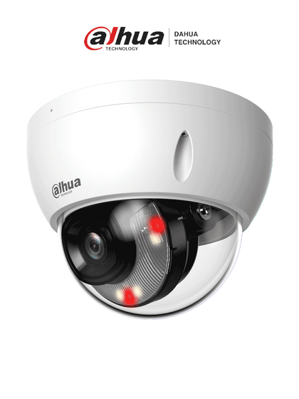DAHUA DH-IPC-HDBW2649EP-S-IL - Camara IP Domo Antivandalica de 6 Megapixeles/ Lente de 2.8mm/ 30 Metros de Iluminador Dual Inteligente+Full Color/ SMD Plus/ Protección Perimetral avanzada/ Micrófono Integrado/ IP67/ IK10 Ranura para MicroSD/ LoNuevo MCI