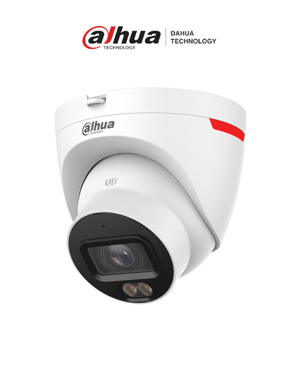 DAHUA DH-IPC-HDW2449T-S-PRO - Cámara IP Domo de 4 MP ofrece tecnología WizColor y WizSense con IA, SMD Plus, lente de 3.6 mm, micrófono integrado, WDR 120 dB, ranura MicroSD, PoE, y protección IP67LoNuevo WIZD MCI1