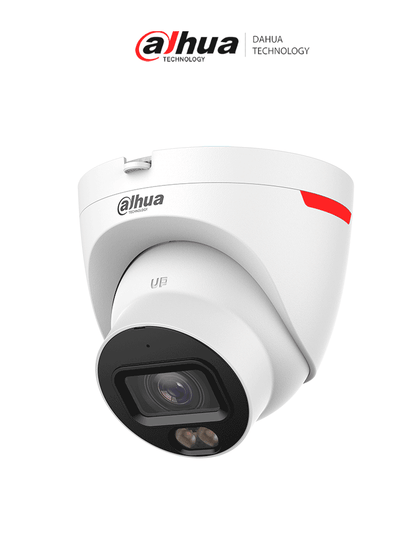 DAHUA DH-IPC-HDW2249TP-S-LED-0280B-PRO- Cámara IP Domo de 2MP / WizColor /WizSense/ IA/ SMD Plus/ Protección perimetral/ Lente de 2.8 mm/ Micrófono integrado/ WDR 120 dB/ Ranura MicroSD/ PoE/ IP67/ LoNuevo