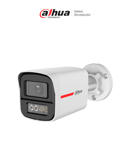 DAHUA DH-HAC-HFW1249XN-IL-A-PRO - Cámara Bullet HDCVI 2MP WizColor/ Imagen 24 Horas a Color/ Corrección de Distorsión de Imagen mediante IA/ Iluminador Dual Inteligente/ Hasta 50m de Dist de Ilumin/ Doble Mic Incorp/ Campo de Visión de Hasta 101°