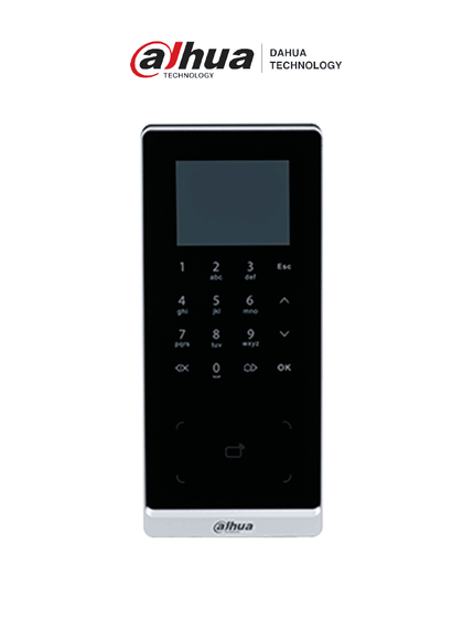 DAHUA ASI2201H-DW - Control de Acceso de Tarjeta&Teclado/ Pantalla de 2.4/ Conectividad WiFi & Ethernet/ 30,000 usuarios y Tarjetas ID/ Puertos Wiegand y RS485/ 50 administradores/ Gestión Avanzada IDH