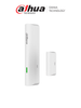 DAHUA DHI-ARD333-W2S - Contacto Magnético Inalámbrico Interior, 1 Entrada de Contacto Seco, Led Indicador, Alarma de Batería Baja, App DMSS, Frecuencia 433 MHz, Tecnología: AirShield, Compatible con HUB 1.0 y HUB 2.0