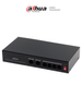 DAHUA PFS3006-4ET-36 - Switch PoE de 6 Puertos Fast Ethernet/4 Puertos PoE 10/100/ 2 Puertos uplink 10/100/ 36 Watts Totales/ Switching 1.2 Gbps/ Tasa de Reenvio de Paquetes .89 Mbps/ con Protección de Descargas SwitchD1 BuenFinDahua20 REM MCI2 RMM