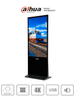 DAHUA LDV55-SAI400K - Pantalla de Publicidad Digital 55 4K Totem, montaje en piso. Brillo de 320 nits, diseño industrial con carcasa metálica y cristal templado de 3 mm. Ideal para entornos exigentes.