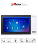 DAHUA VTH2421FW-P - Monitor IP de 7 Serie Pro con pantalla táctil, 8GB de memoria, PoE estándar, ranura MicroSD, admite 9 monitores adicionales, llamada grupal, videos, mensajes y 6 entradas/salidas de alarma / VDP