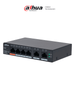 DAHUA DH-CS4006-4ET2ET-60 - Switch PoE de 6 Puertos Administrable con 4 PoE 10/100 Mbps y 2 uplink 10/100 Mbps. Total de 65 W PoE, administración en la nube con DoLynk Care, carcasa metálica robusta, ideal para redes IP.LoNuevo