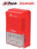 DAHUA WISUALARM HY-1500 - Lampara Estroboscópica con Sirena Direccionable/ 2 Hilos/ Volumen de 75 dB–115 dB/ 24V DC/ Cumple Normas: EN54-3, EN54-23/ Microprocesador integrado/