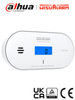 DAHUA WISUALARM DHI-HY-GC30A - Detector de monóxido de carbono CO autónomo, Mide temperatura y humedad, Batería de 10 años, Pantalla informativa y luces indicadoras, Alarma de 85 dB, Certificaciones TÜV, CE y UKCA,