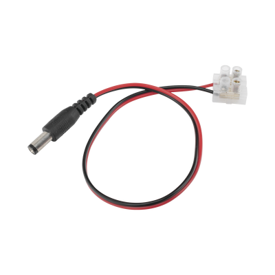 Cable de Alimentación con Conector Macho a Bloque de Terminal Atornillable / Calibre 18 AWG / Longitud 28.5 cm / Ideal para alimentacion de Cámaras.