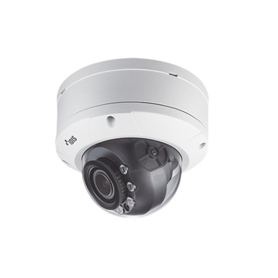 Cámara IP Domo Antivandálico | Calefactor 2MP (H265) | Lente MOTORIZADO Varifocal 2.8-12mm | Exterior | Entrada / Salida de Audio y Alarma | IR 20m | WDR 120dB