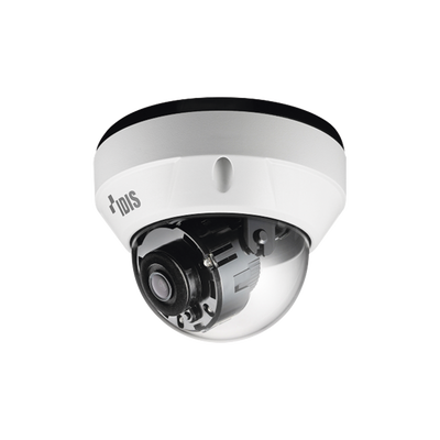 Camara IP Domo 2 Megapixel (1080p) | Lente Fijo | micro SD Hasta 256 GB | Audio de Dos Vías | Alarma Entrada y Salida | PoE | IR 30 m | ICR Dia y Noche | WDR Real | Antivandálica | IP67 Exterior
