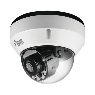 Camara IP Domo 2 Megapixel (1080p) | Lente Fijo | micro SD Hasta 256 GB | Audio de Dos Vías | Alarma Entrada y Salida | PoE | IR 30 m | ICR Dia y Noche | WDR Real | Antivandálica | IP67 Exterior