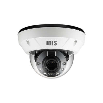 Domo IP 8MP | Varifocal MOTORIZADO | IK10/IP67 | IR 40 m | Entrada/Salida de Alarma | POE | ICR Dia/Noche | MicroSD Hasta 256 GB | Videoanaliticos Integrados | Cumple con NDAA