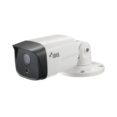 Bala IP 8MP (Intelligent Codec) | Lente Fijo 3.3 mm | microSD (256 GB) | IK10/ Exterior IP67 | IR 30 m | Entrada/Salida de Alarma | POE | Audio de Dos Vias | ICR Dia/Noche | Videoanalitico Embebidos