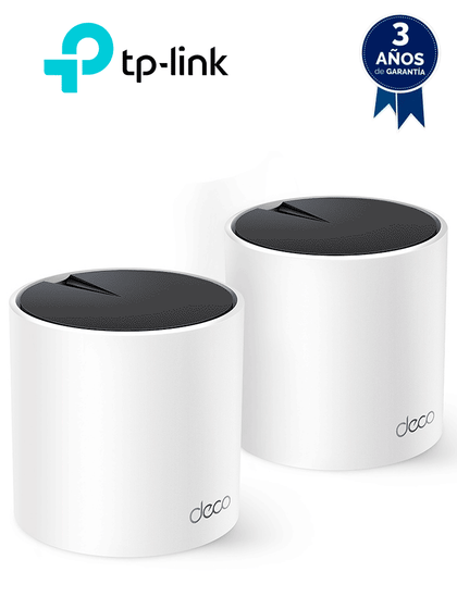 TP-LINK - DECO X552-pack / Sistema Wi-Fi 6 Mesh AI Doble Banda AX3000 / Paquete con 2 piezas TP9