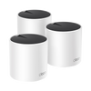 Kit 3 Routers Inalámbricos MESH Interior para Hogar / Doble Banda Wi-Fi 6 AX3000 Mbps / 3 Puerto Gigabit WAN/LAN / 2 Antenas Internas / Administración Mediante la App Deco (iOS, Android) / Protección HomeShield