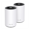 Kit 2 Routers Inalámbricos MESH Interior para Hogar / Doble Banda Wi-Fi 6E AX5400 Mbps / 3 Puerto Gigabit WAN/LAN / 4 Antenas Internas / Administración Mediante la App Deco (iOS, Android) / Protección HomeShield