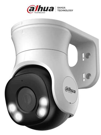DAHUA DH-HAC-PT1509AN-A-LED-0280B-S2 - Cámara PT de 5 Megapíxeles Full Color HDCVI, lente de 2.8 mm, visión nocturna de 40 m con LEDs, micrófono integrado y un amplio ángulo de 106°, con IP66 y Super Adapt. LoNuevo MCI1 DP