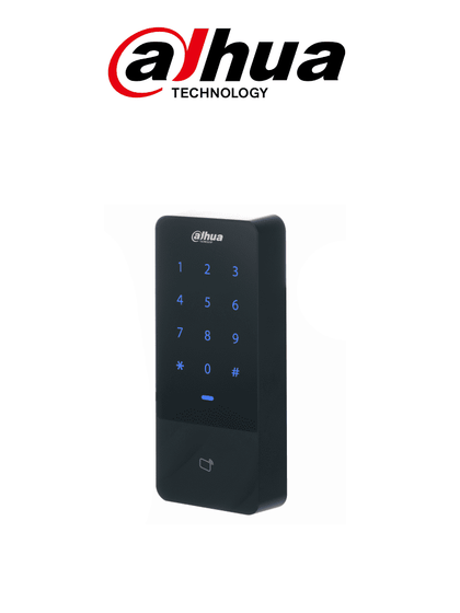 DAHUA DHI-ASI1201E-D-V1 Control de Acceso Independiente con teclado touch y tarjetas ID / 30,000 Usuarios / 60,000 Registros / TCP / IP / Soporta lectora esclavo Wiegand y RS-485 / Uso Exterior IP66/ Salida de voltaje 12v 1A / DSS Pro ASE