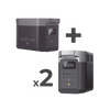 Kit de Estación de Energía Portátil 2048Wh + 2 Baterías Externas 2048Wh (6144Wh Totales)