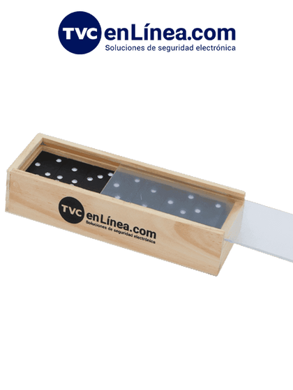 TVC DOMINO - Juego de Domino/ Con Loogtipo de TVC/ Con Caja de Madera/ Promocional/