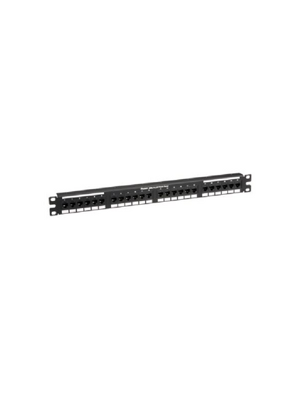 PANDUIT DP24688TGY - Panel de distribución para conexión tipo punchdown / Cat 6 / 24 puertos / 1 RU / Categoría 6 / Negro MCI1