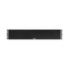 Tapa Ciega Para Rack Estándar de 19in, Plano, de Acero, 2UR, Color Negro