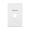 Placa de Pared (Face Plate) / 1 Puerto / Color Blanco / Caja con 20 Piezas / ABS