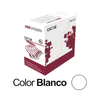 Bobina de Cable UTP 100 Mts / Cat 5E (24 AWG) / Color Blanco / PVC (CM) / Uso en Interior / 100% Cobre / Aplicaciones de CCTV y Redes de Datos